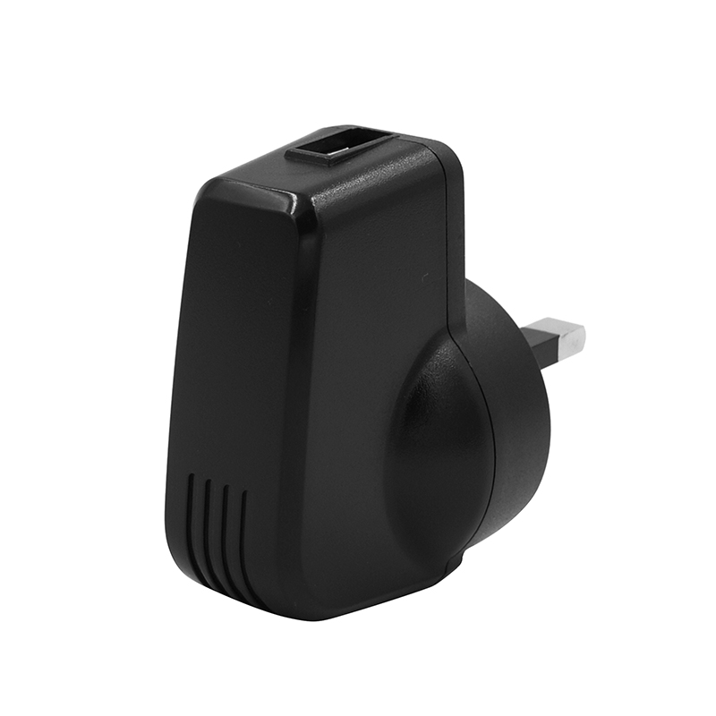 6W英規usb側插電源(黑色)